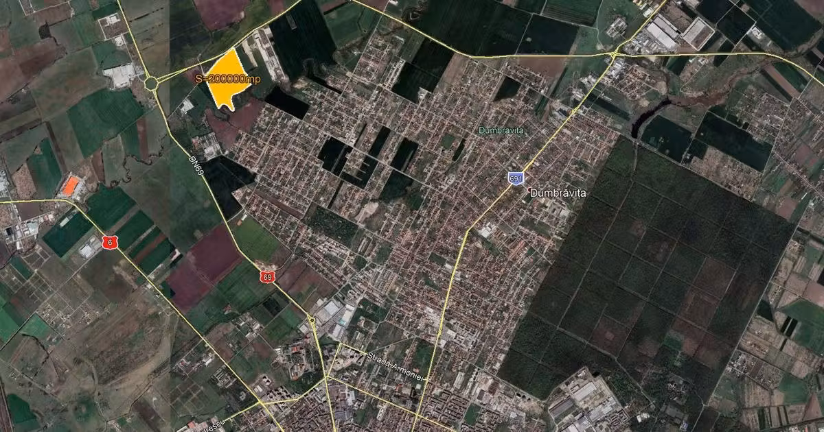 Teren Construcții intravilan de vânzare de 200000 mp, în Dumbrăvița