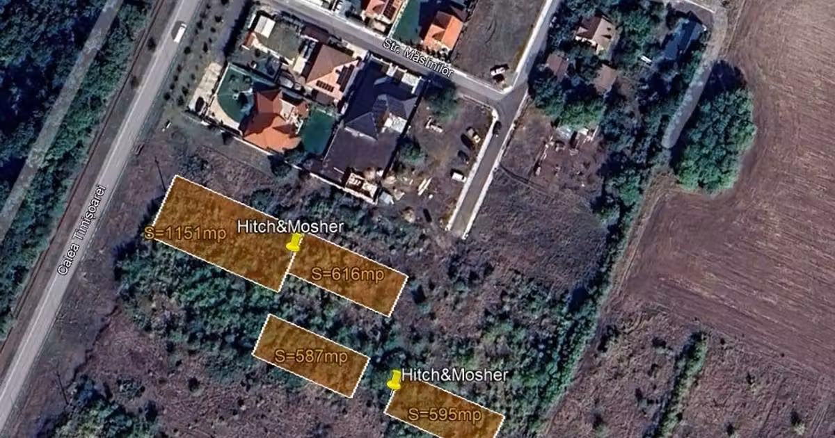 Teren Construcții intravilan de vânzare de 587 mp, în Giarmata-Vii