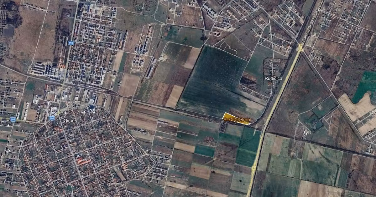 Teren agricol extravilan de vânzare de 25000 mp, în Rudicica