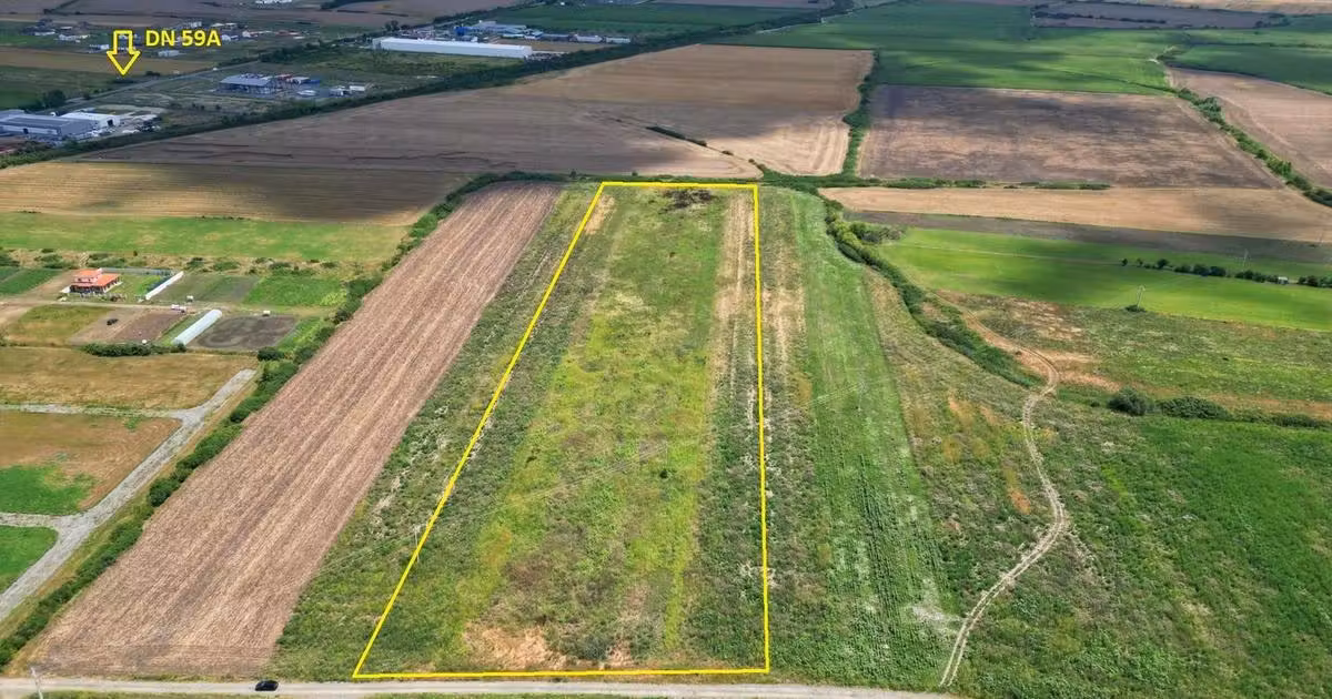 Teren agricol extravilan de vânzare de 36117 mp, în Săcălaz