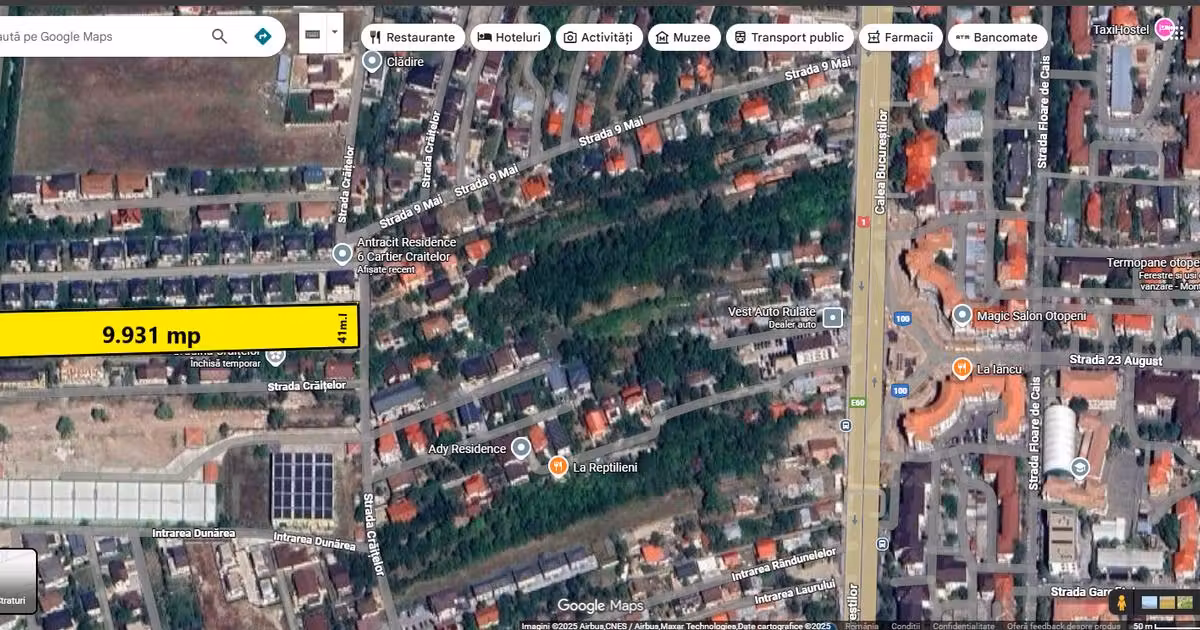 Teren Construcții intravilan de vânzare de 9931 mp, în Otopeni