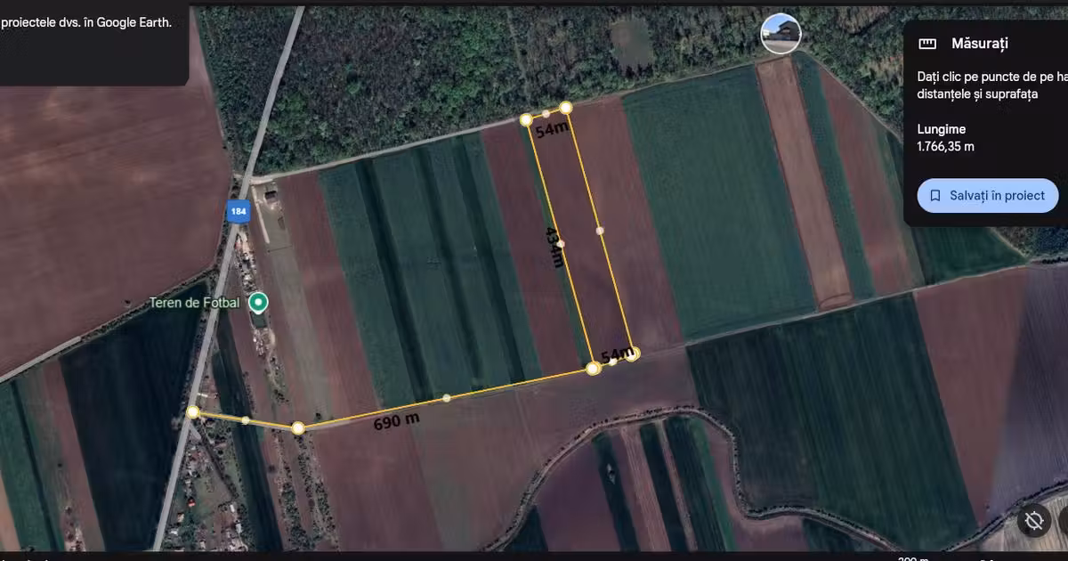 Teren agricol extravilan de vânzare de 23200 mp, în Moara Vlăsiei