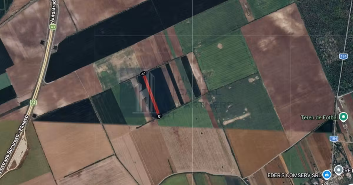 Teren agricol extravilan de vânzare de 5500 mp, în Moara Vlăsiei