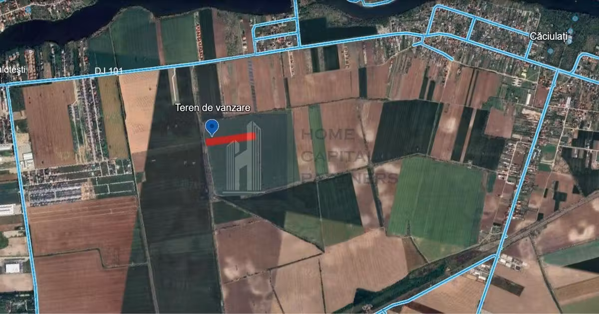 Teren agricol extravilan de vânzare de 10000 mp, în Căciulați