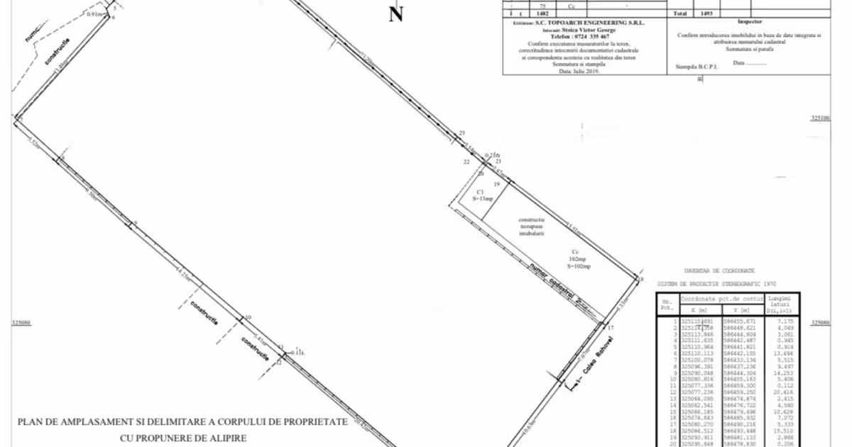 Teren Construcții intravilan de vânzare de 1387 mp, în zona Unirii, Sector 3