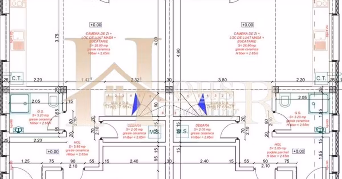 Duplex de vânzare cu 4 camere în Moșnița Nouă