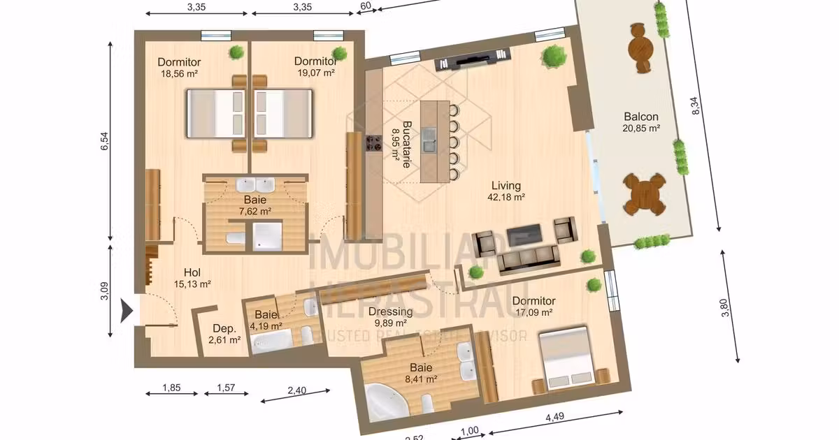 Apartament de vânzare cu 4 camere, mobilat în zona Herăstrău, Sector 1