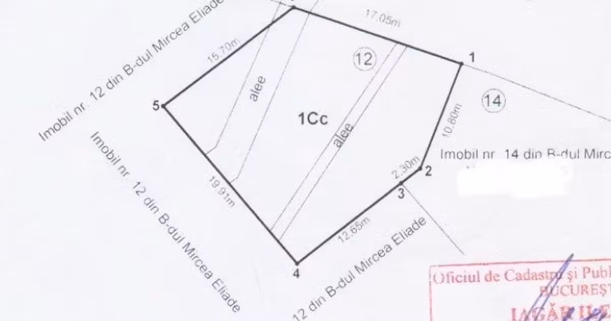 Teren Construcții intravilan de vânzare de 395 mp, în zona Primăverii, Sector 1