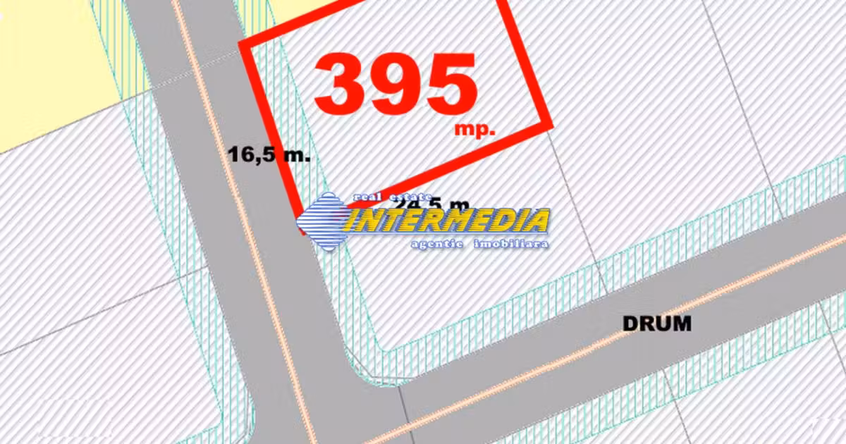 Teren Construcții intravilan de vânzare de 395 mp, în zona Micești, Alba Iulia