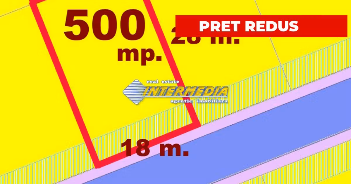 Teren Construcții intravilan de vânzare de 500 mp, în zona Sud-Est, Alba Iulia