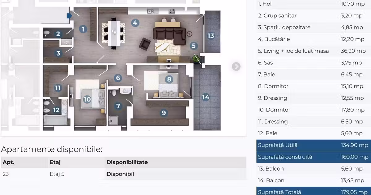 Apartament de vânzare cu 3 camere în zona Floreasca, Sector 1