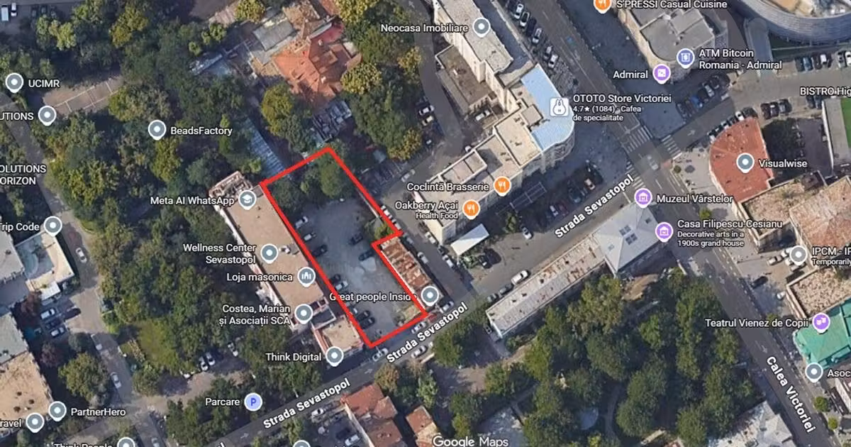 Teren Construcții intravilan de vânzare de 874 mp, în zona P-ța Victoriei, Ultracentral