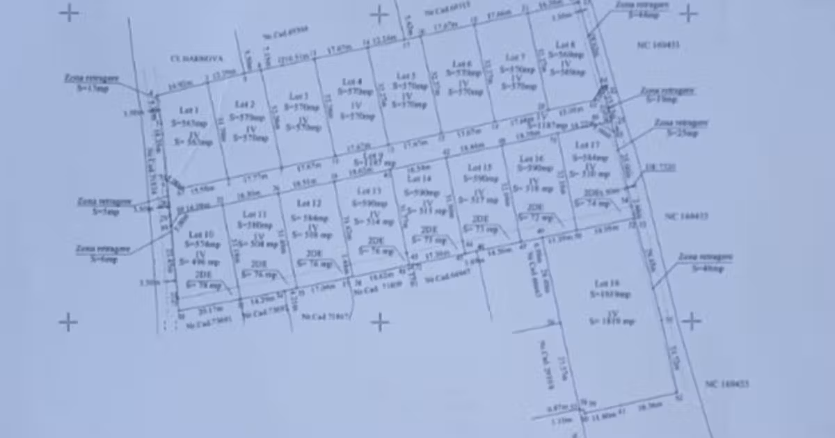 Teren Construcții intravilan de vânzare de 570 mp, în Bârnova