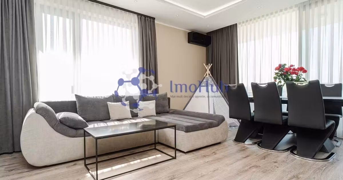 Penthouse de vânzare cu 4 camere, mobilat în Valea Lupului
