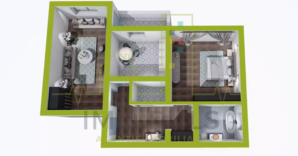 Apartament de vânzare cu 2 camere, mobilat în zona Girocului, Timișoara