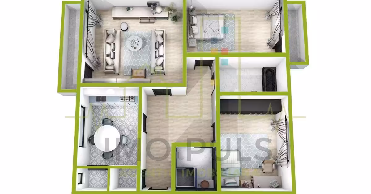 Apartament de vânzare cu 2 camere, mobilat în zona Aradului, Timișoara