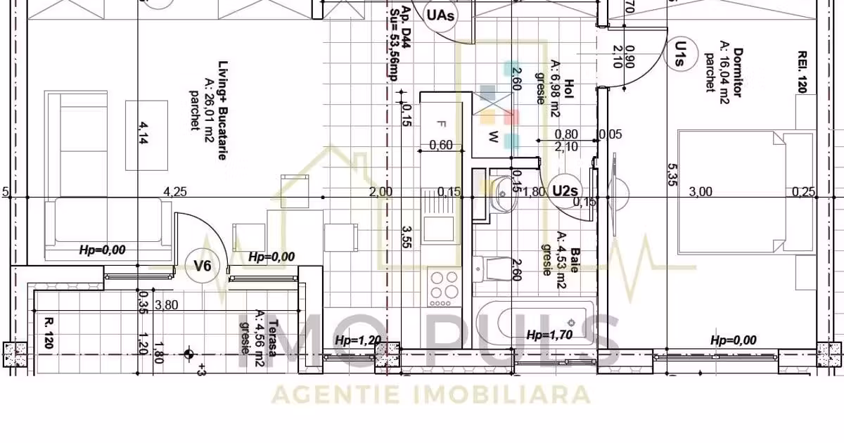 Apartament de vânzare cu 2 camere în zona Lipovei, Timișoara