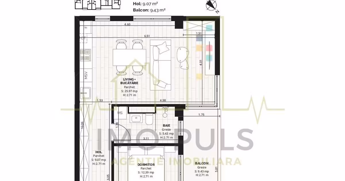 Apartament de vânzare cu 2 camere în zona Torontalului, Timișoara