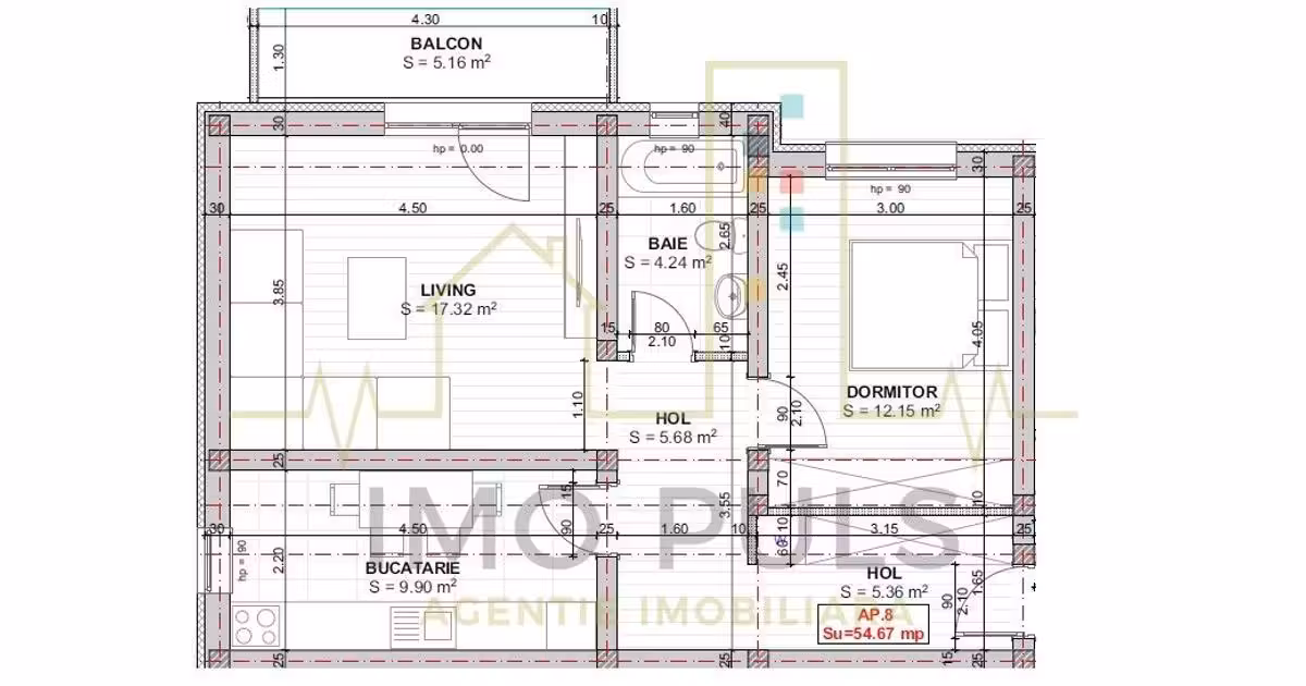 Apartament de vânzare cu 2 camere în zona Girocului, Timișoara