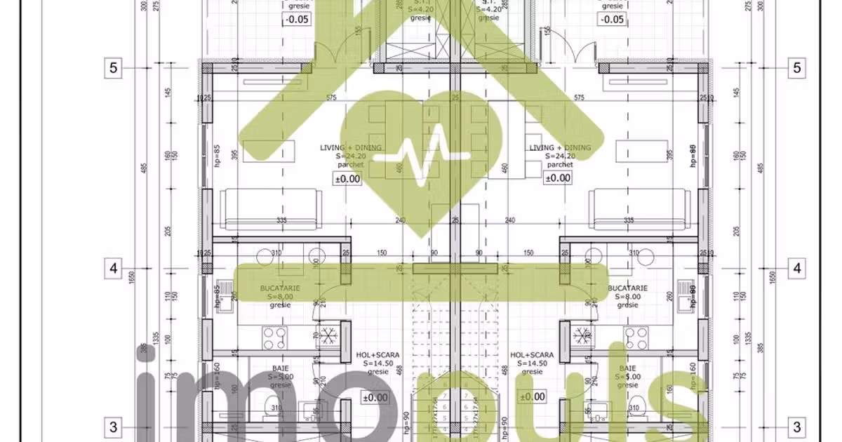 Duplex de vânzare cu 4 camere în Moșnița Nouă