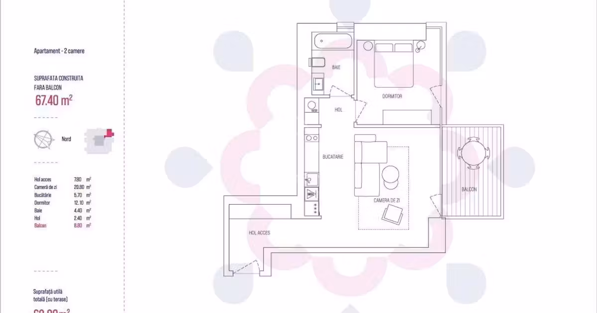 Apartament de vânzare cu 2 camere în zona Floreasca, Sector 1