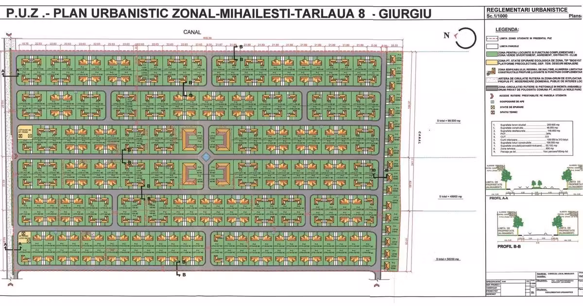 Teren agricol intravilan de vânzare de 150000 mp, în Mihăilești