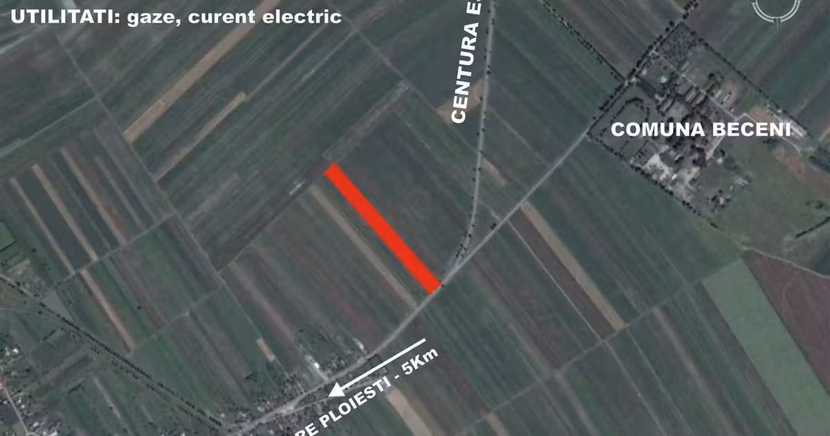 Teren Construcții extravilan de vânzare de 16000 mp, în zona Exterior Est, Ploiești