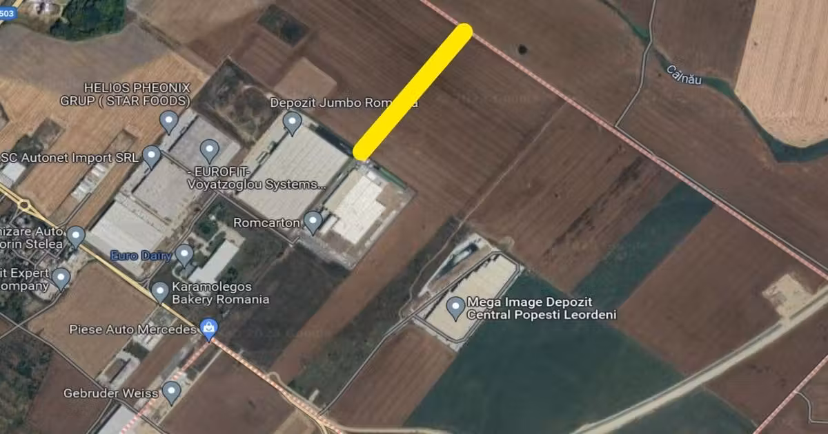 Teren Construcții extravilan de vânzare de 9000 mp, în Popești-Leordeni
