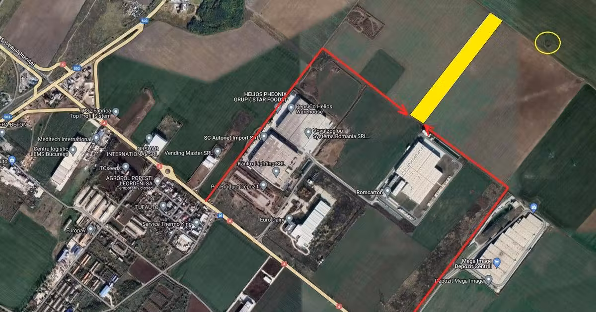 Teren agricol extravilan de vânzare de 45000 mp, în Popești-Leordeni