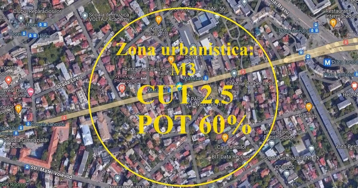 Teren Construcții intravilan de vânzare de 526 mp, în zona Pache Protopopescu, Sector 2