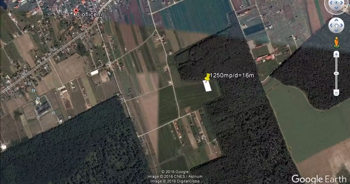 Teren Construcții intravilan de vânzare de 1250 mp, în Ciofliceni