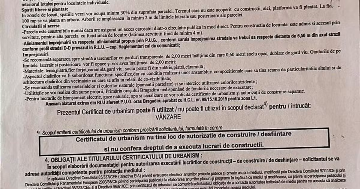 Teren Construcții intravilan de vânzare de 6459 mp, în Bragadiru