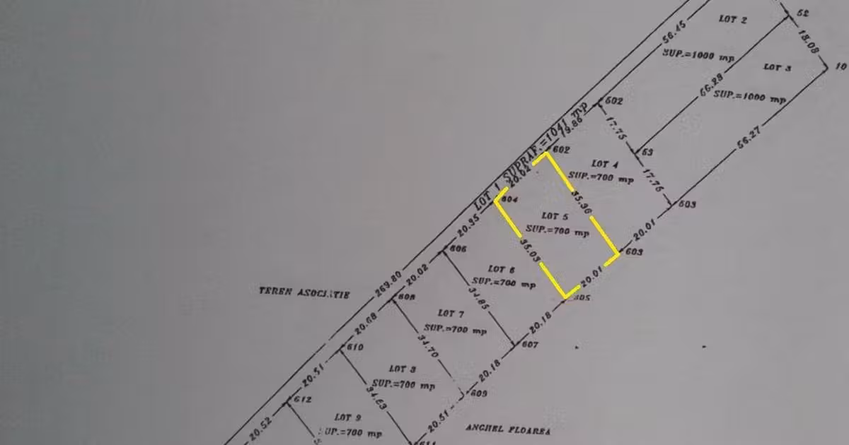 Teren agricol intravilan de vânzare de 700 mp, în Călugăreni