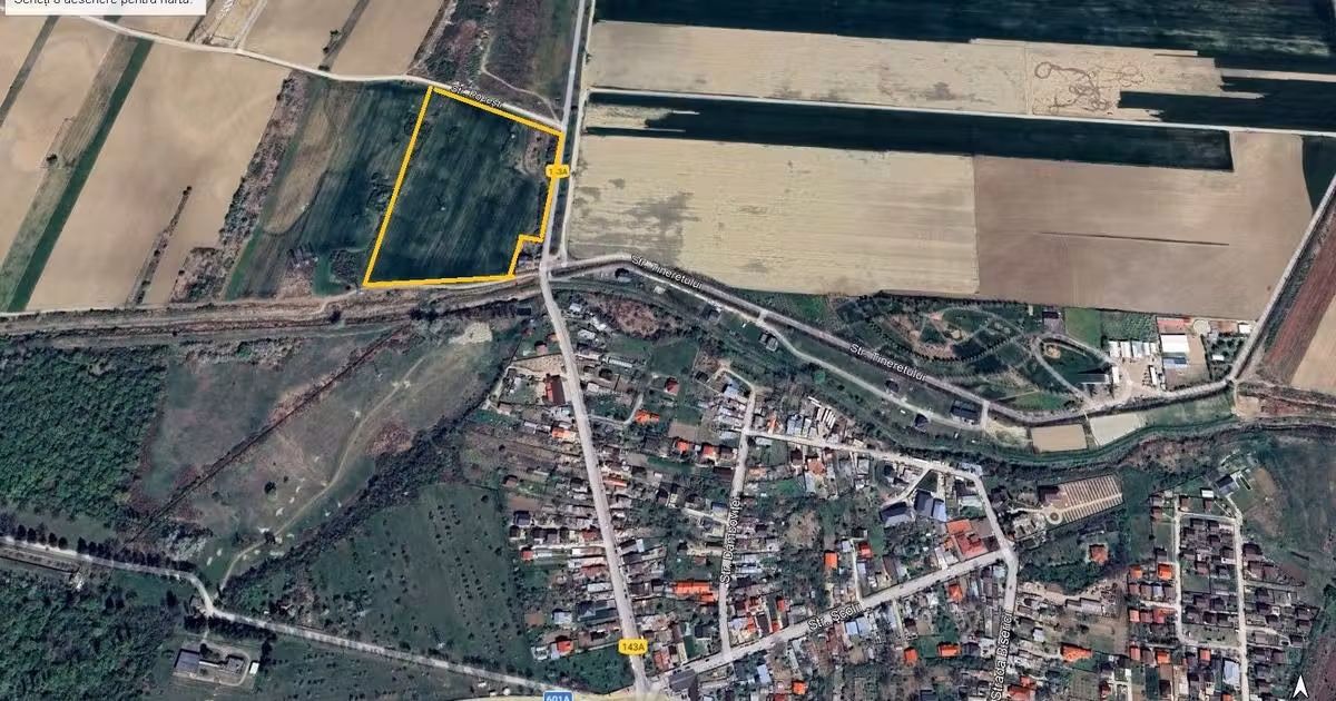 Teren agricol extravilan de vânzare de 62500 mp, în zona Nord, Giurgiu