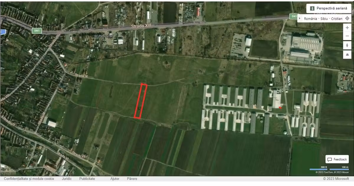 Teren agricol extravilan de vânzare de 2600 mp, în Cristian