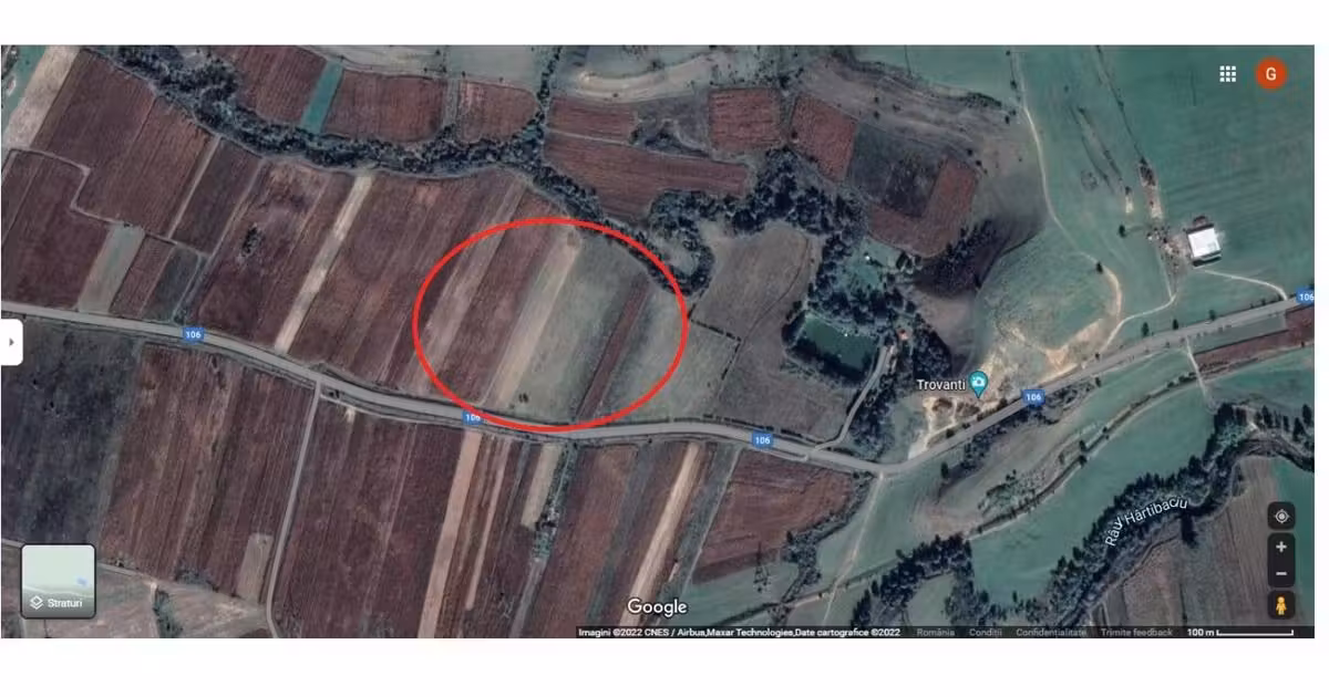 Teren agricol extravilan de vânzare de 6100 mp, în Daia