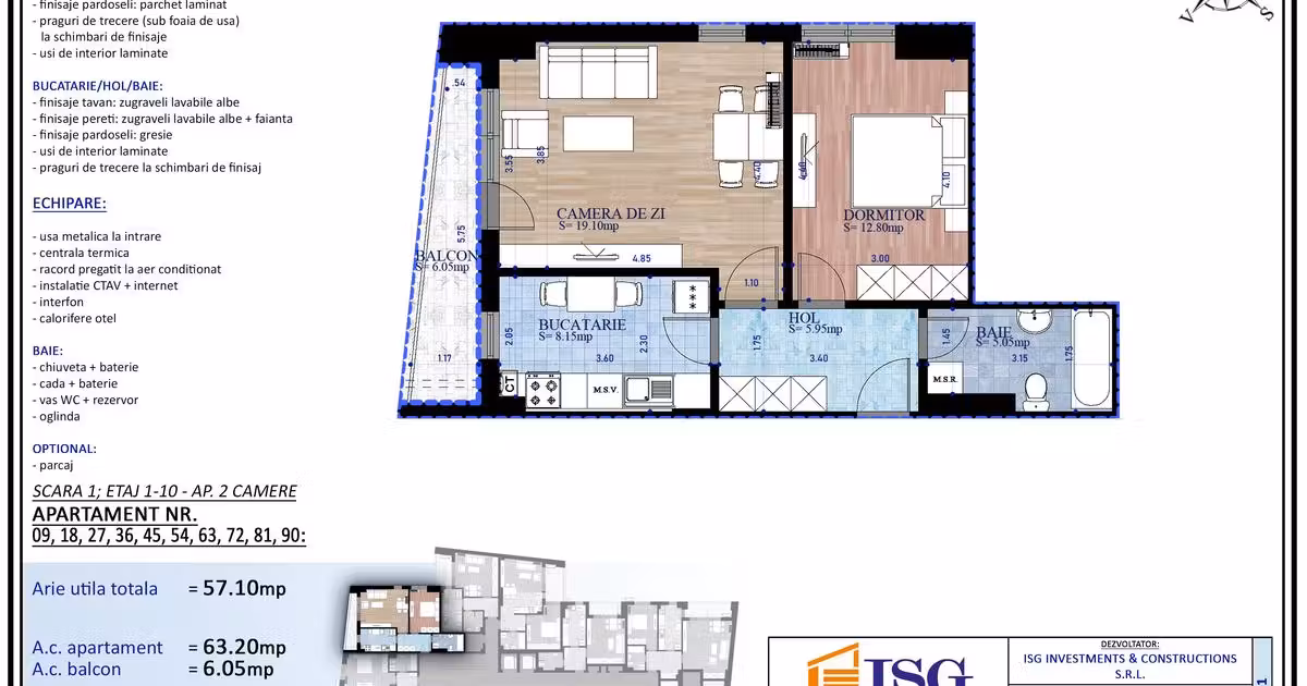Apartament de vânzare cu 2 camere în zona Parcul Carol, Sector 4
