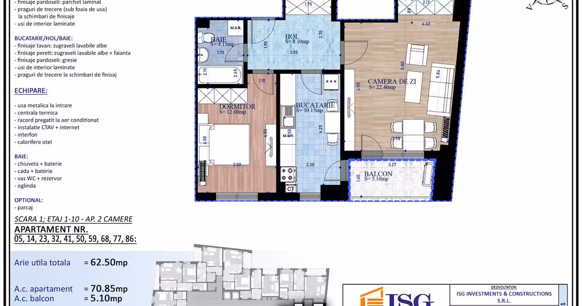 Apartament de vânzare cu 2 camere în zona Parcul Carol, Sector 4
