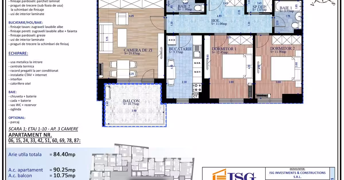 Apartament de vânzare cu 3 camere în zona Parcul Carol, Sector 4