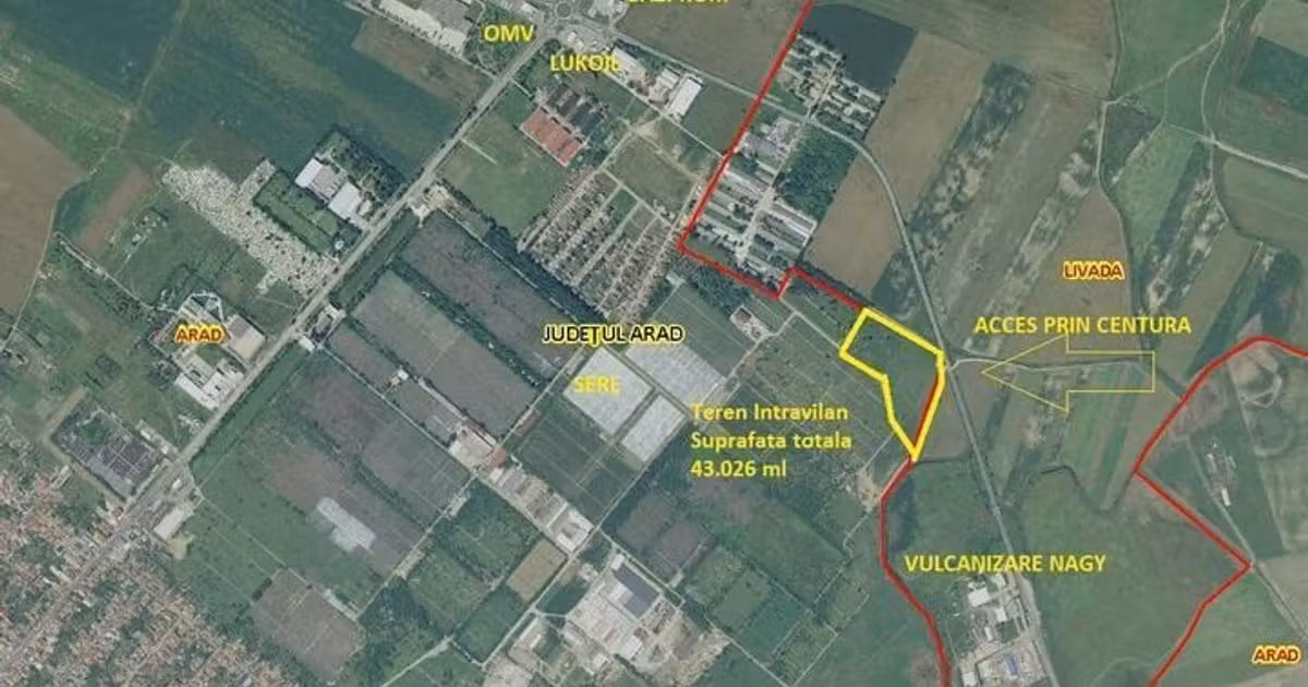 Teren Construcții intravilan de vânzare de 32431 mp, în zona Grădiște, Arad
