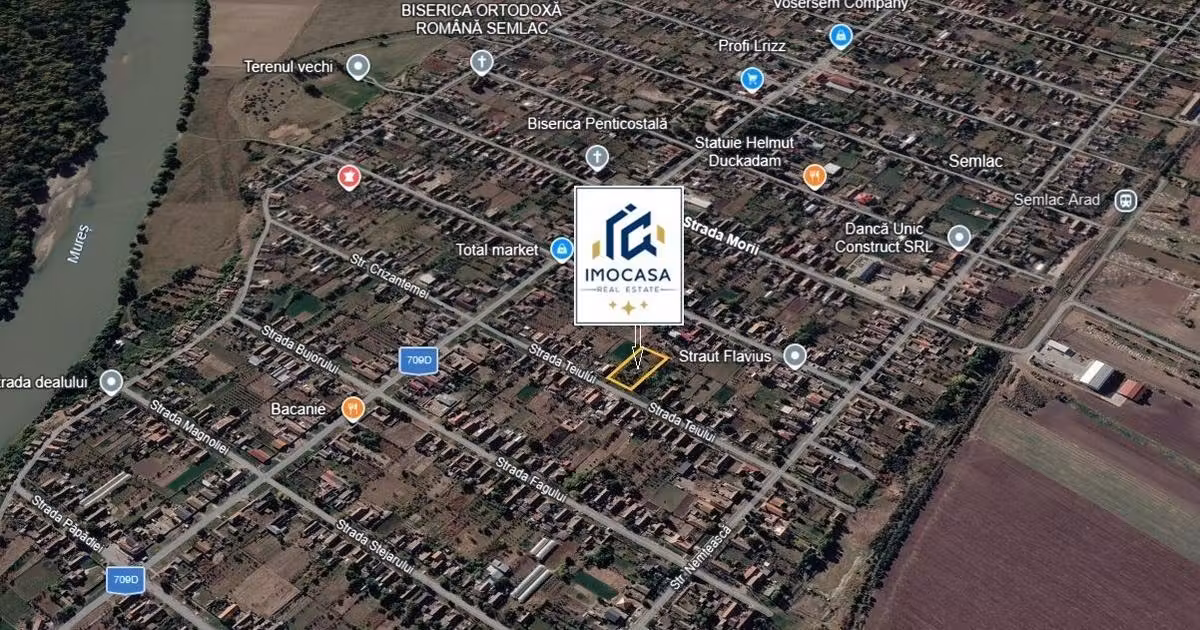 Teren Construcții intravilan de vânzare de 2880 mp, în Semlac