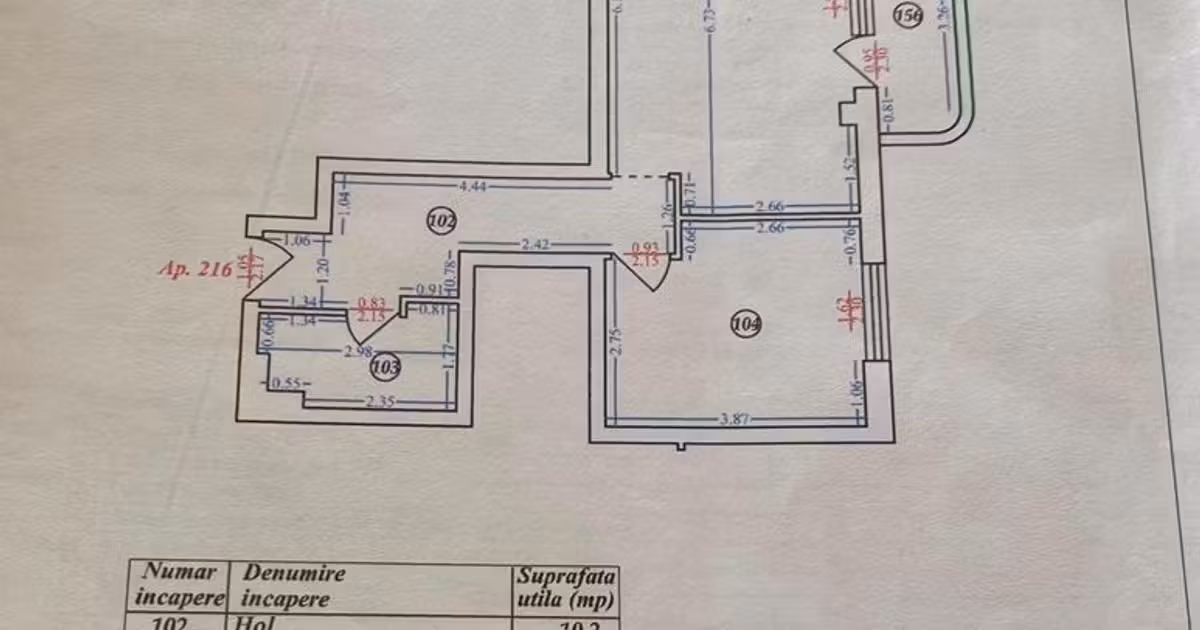 Apartament de vânzare cu 2 camere, mobilat în Voluntari