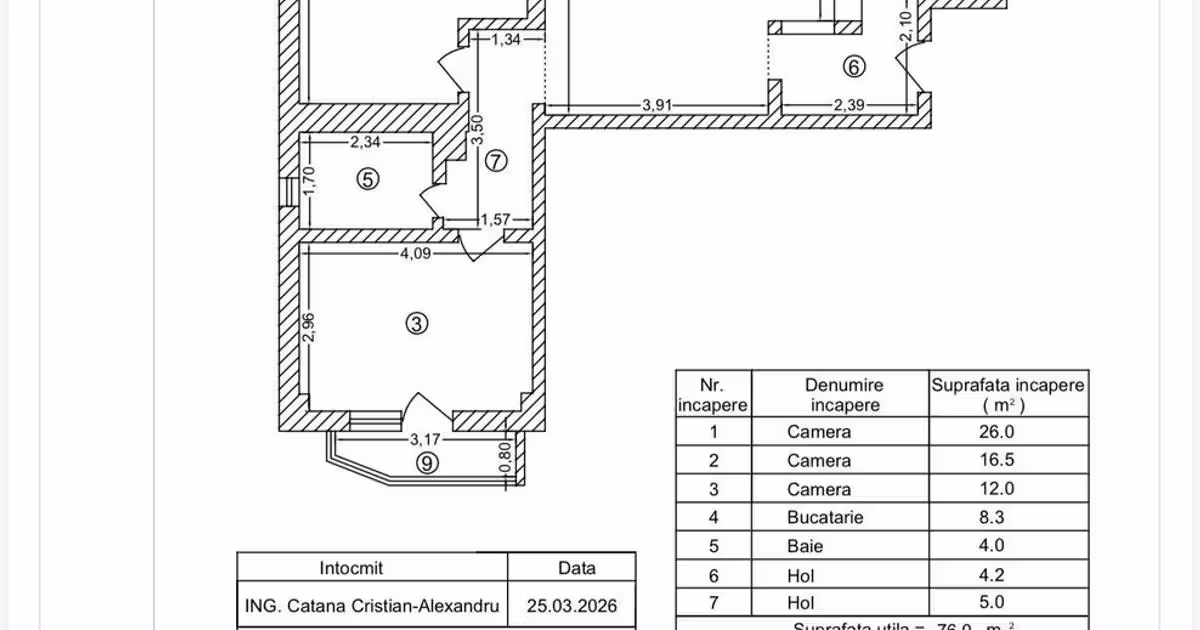 Apartament de vânzare cu 3 camere, mobilat în zona Calea Călărașilor, Sector 3