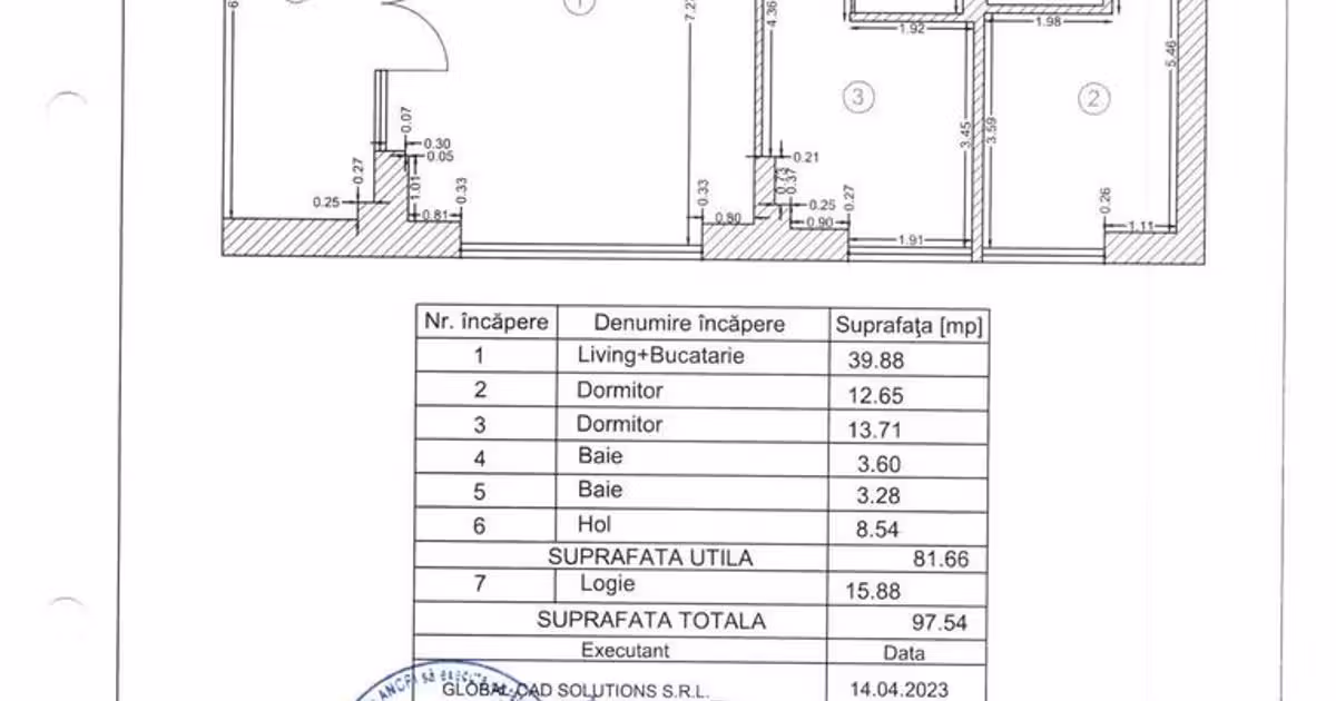 Apartament de vânzare cu 3 camere în zona Barbu Văcărescu, Sector 2
