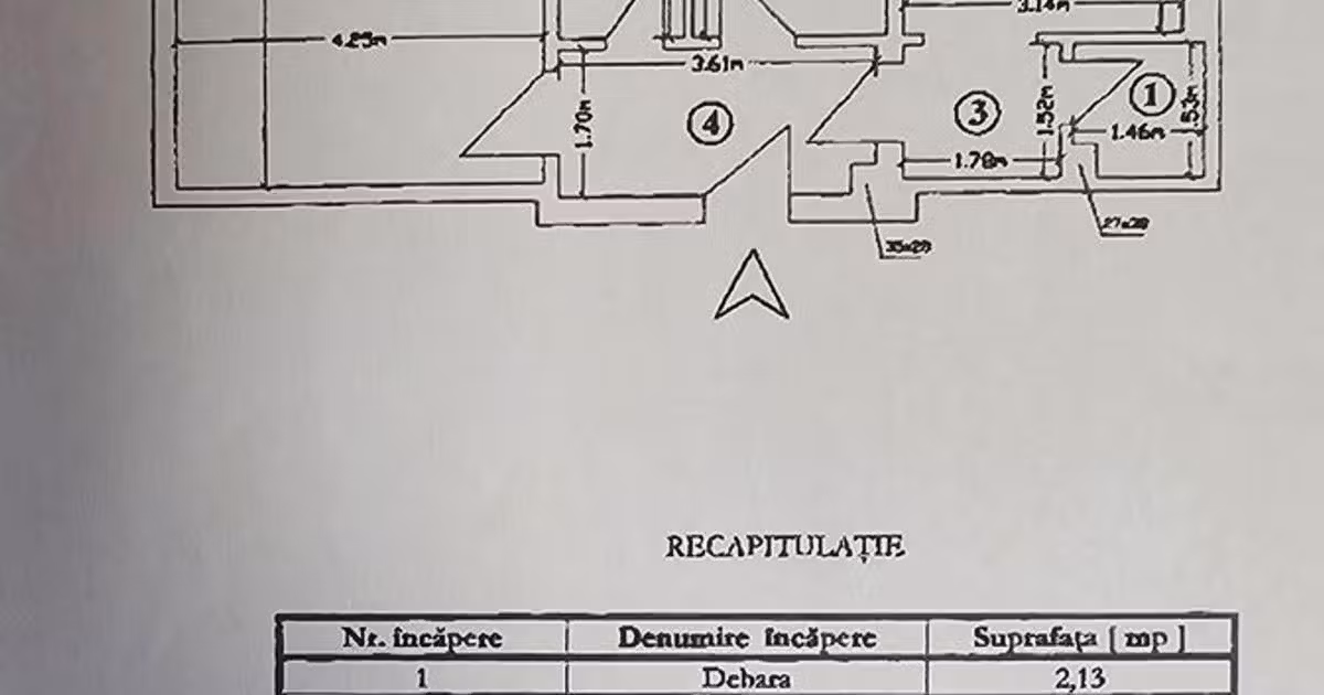 Apartament de vânzare cu 2 camere, mobilat în zona Unirii, Sector 3