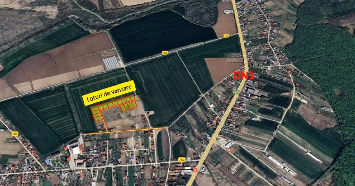 Teren Construcții intravilan de vânzare de 1000 mp, în Ciolpani