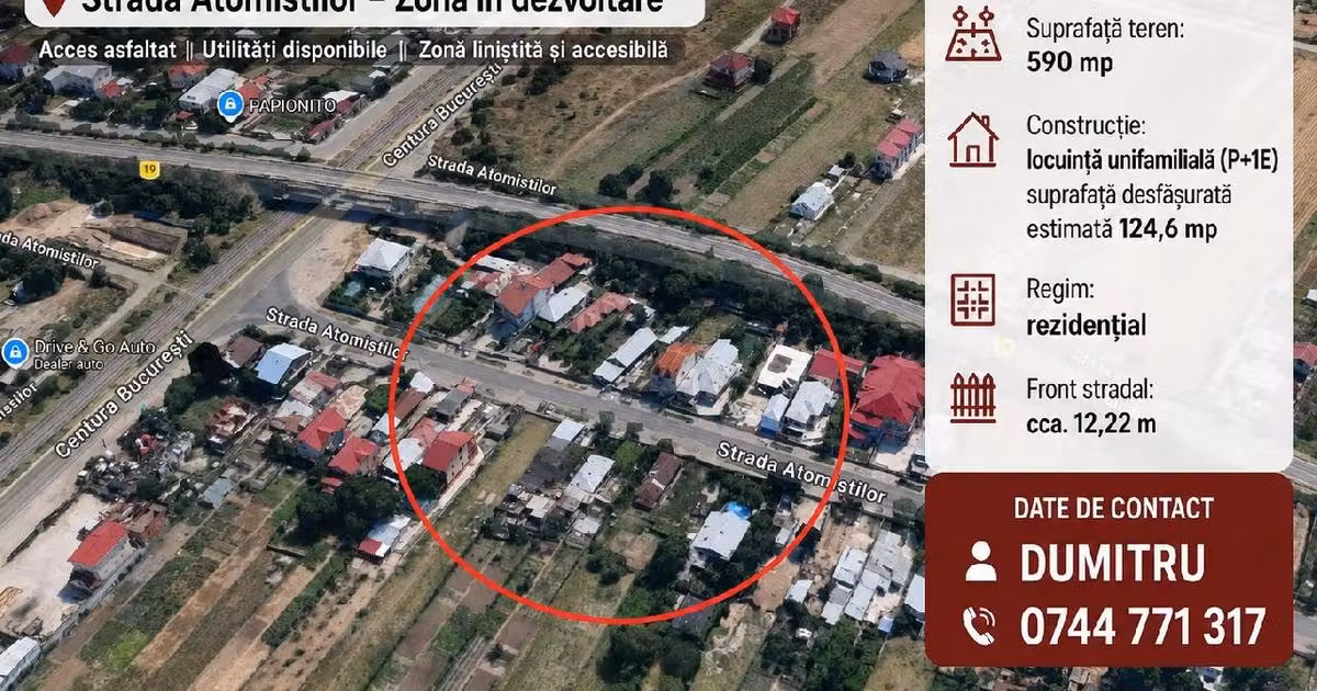Casă individuală de vânzare cu 4 camere în Măgurele