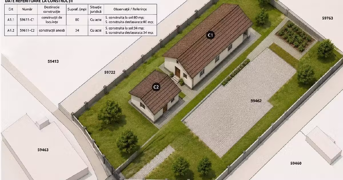 Casă individuală de vânzare cu 3 camere în Tânganu