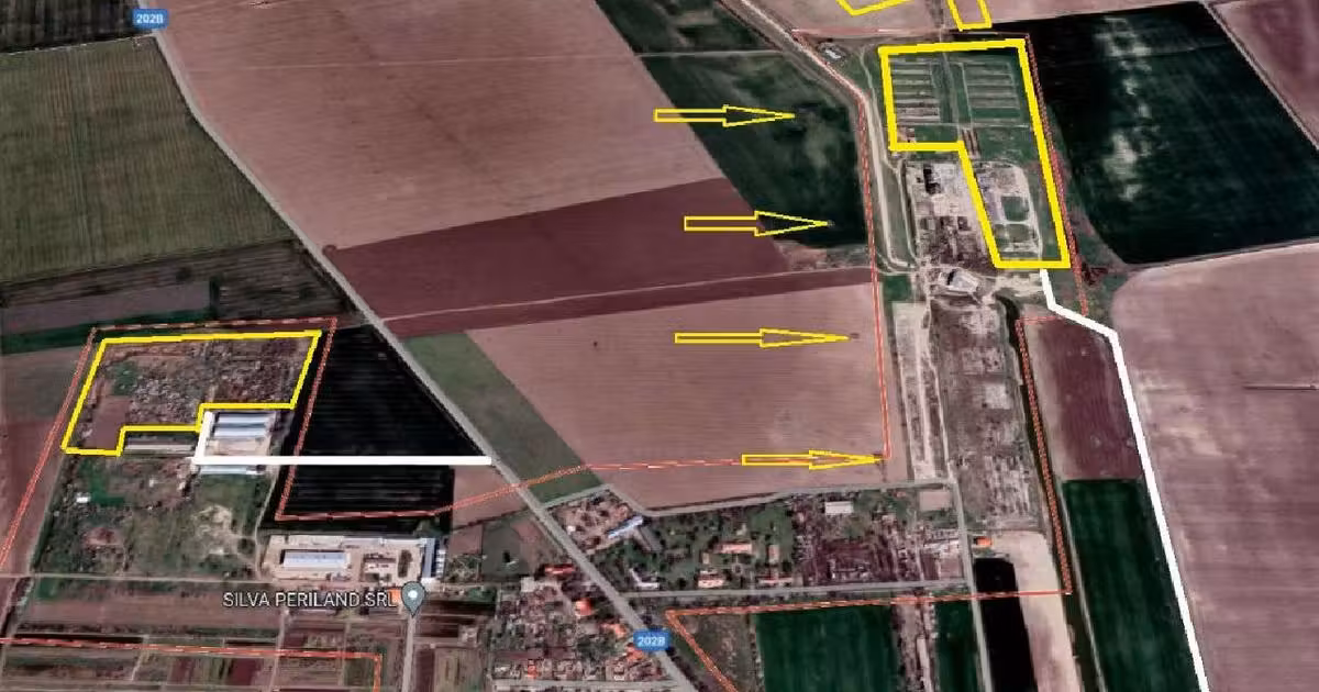 Spațiu industrial de vânzare 171937 mp în Urleasca