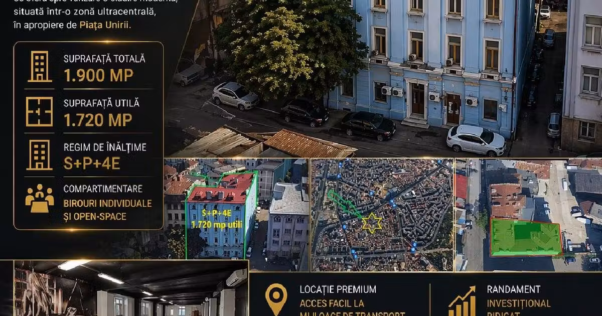 Birou de vânzare 1720 mp în Ultracentral
